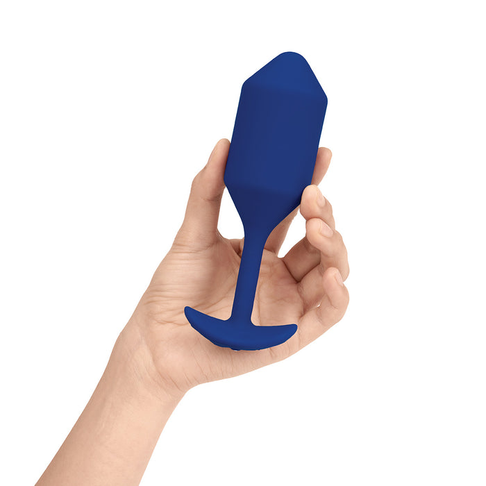 B-Vibe Vibrating Snug Plug 4 (XL) - Navy | Anal Toys Intimates Adult Boutique