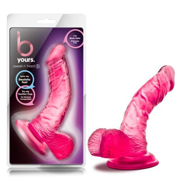 B Yours Sweet N Hard 8 Inch Dildo Pink - Dildos | The Best Dildos Intimates Adult Boutique
