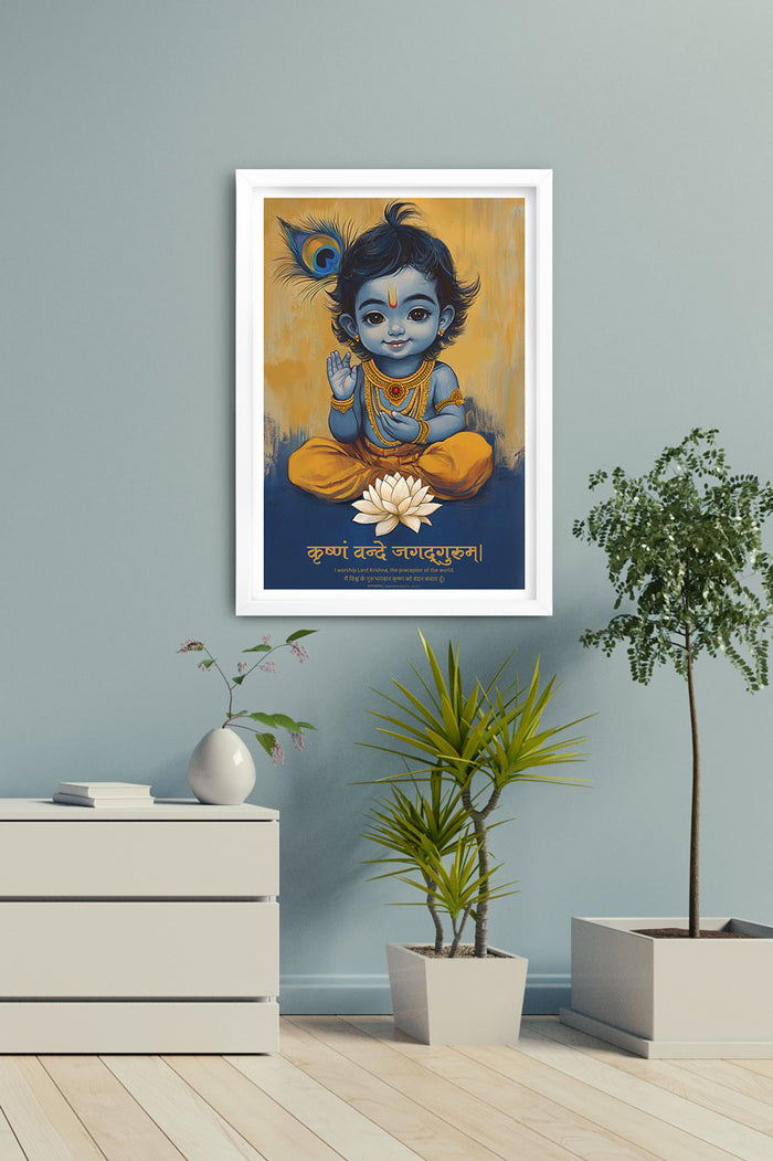 Bal Krishna Frame – Divine Innocence & Wisdom