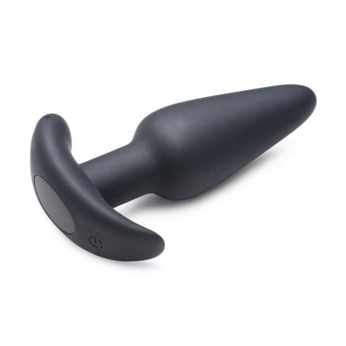 21x Vibrating Silicone Butt Plug w/ Remote - Black | Anal Toys Intimates Adult Boutique