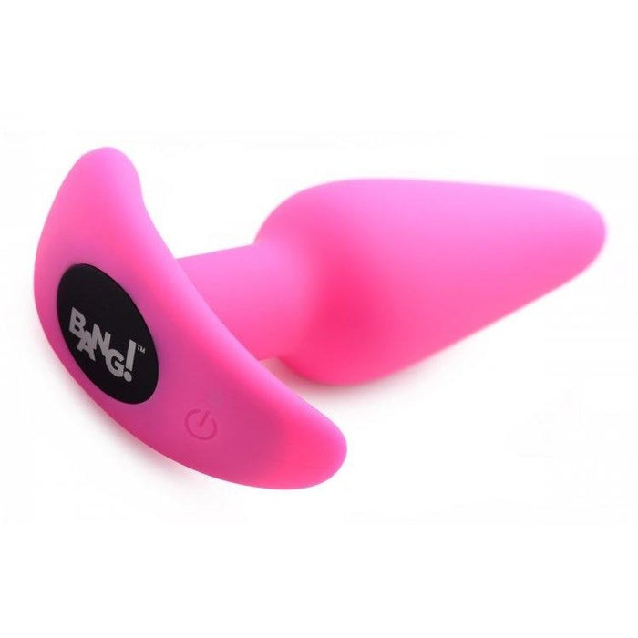 21x Vibrating Silicone Butt Plug with Remote Control | Pink Anal Toy Intimates Adult Boutique