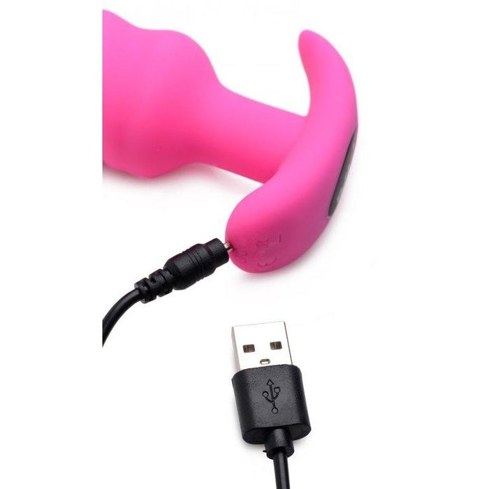 Bang! 21x Vibrating Silicone Swirl Butt Plug - Remote - Anal Toy  Intimates Adult Boutique