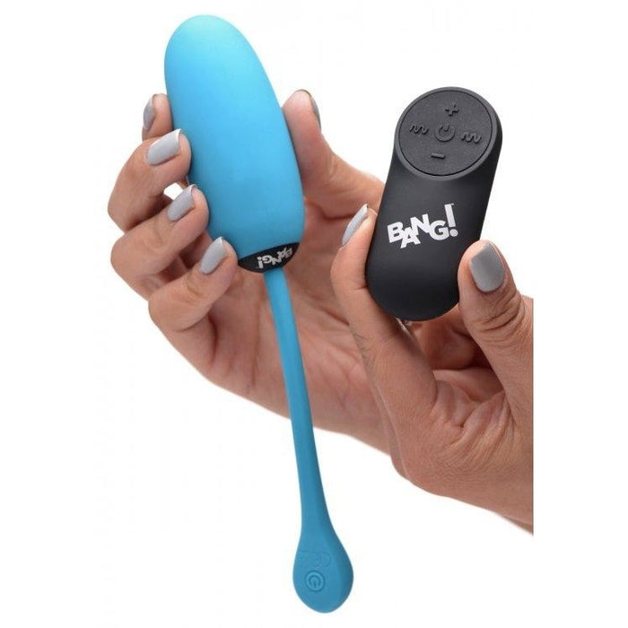 Plush Vibrating Egg & Remote Control Blue - Sextoys for Women Intimates Adult Boutique