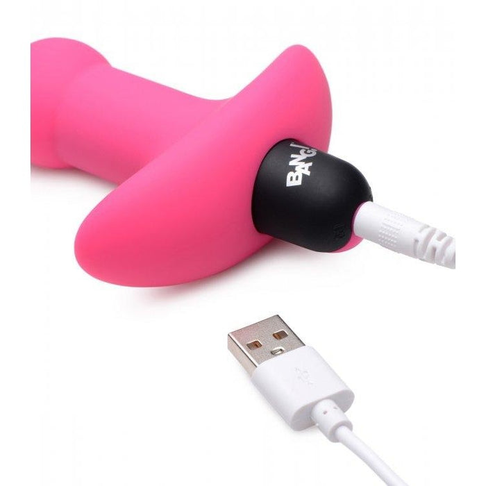 Anal Toys: Bang! Vibrating Silicone Anal Beads & Remote in Pink Intimates Adult Boutique