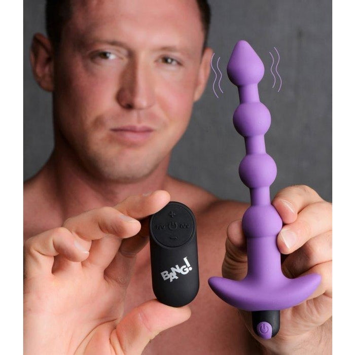 Vibrating Silicone Anal Beads with Remote Control - Anal Toys Intimates Adult Boutique