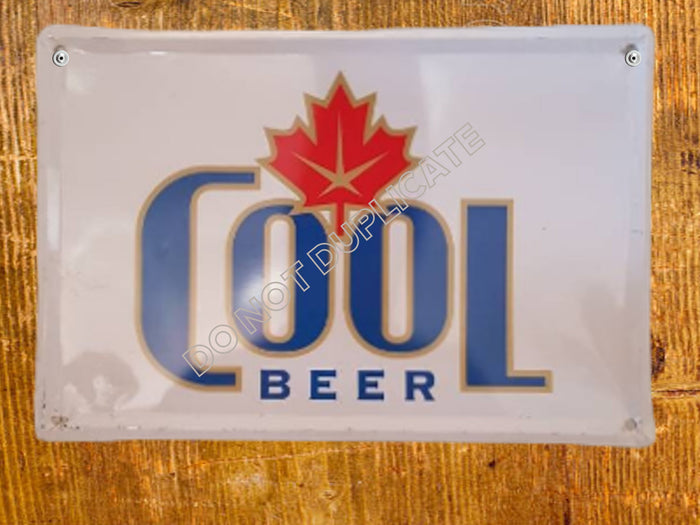 beer sign molson canadian cool beer metal bar sign garage decor