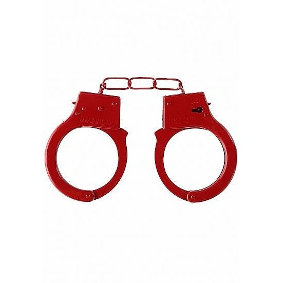 Red Beginner's Handcuffs for Fetish Play Intimates Adult Boutique