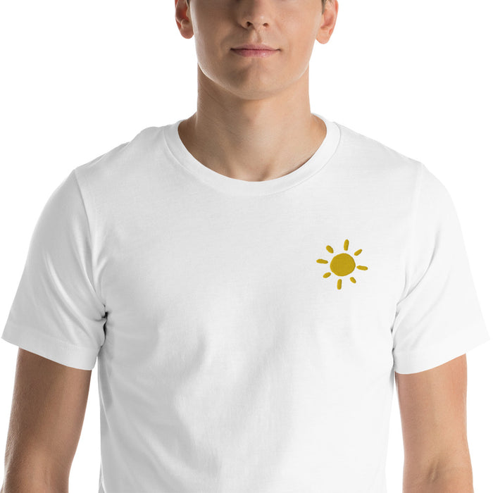 Bella Aster Embroidered Sun Cotton T-Shirt