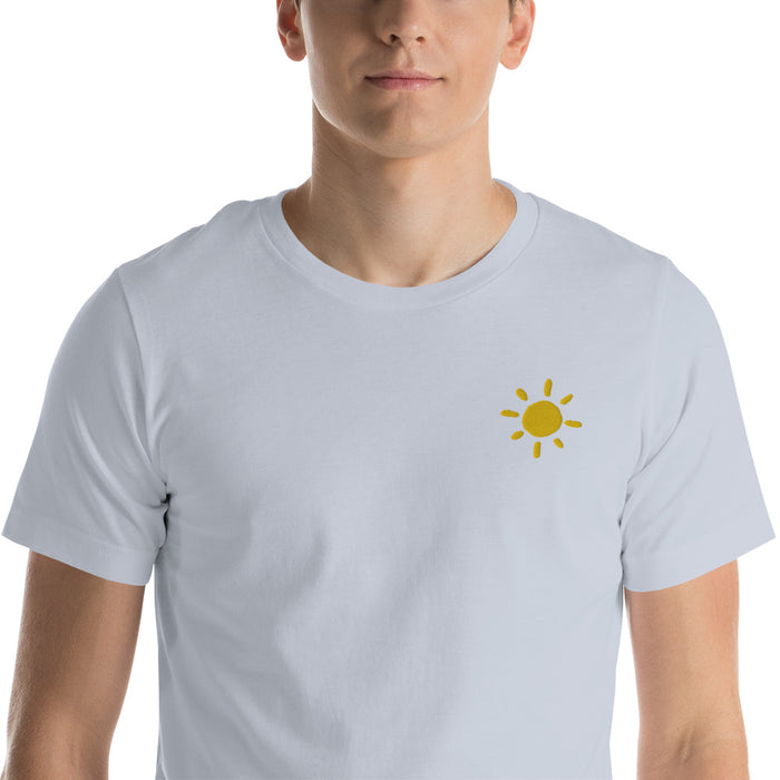 Bella Aster Embroidered Sun Cotton T-Shirt