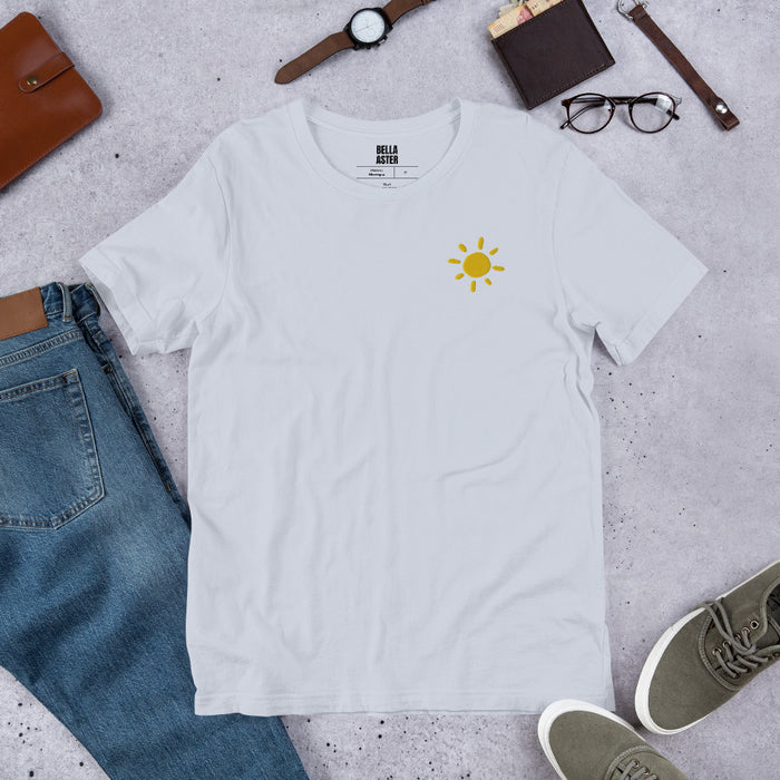 Bella Aster Embroidered Sun Cotton T-Shirt