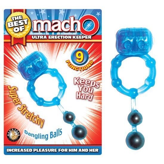 Best Of Macho Ultra Erection Keeper Blue Intimates Adult Boutique