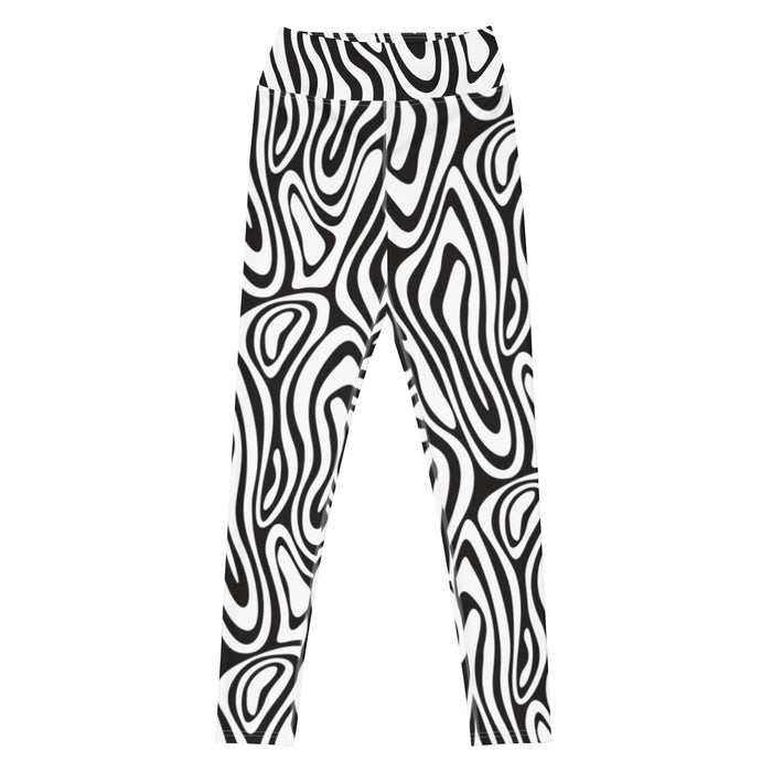 Black and White Yoga Leggings - Bloom Seventy Seven