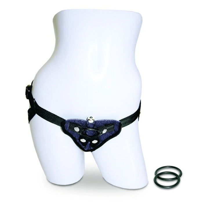 Black Strap On Harness with Mini Vibe | Couples Sextoys Intimates Adult Boutique