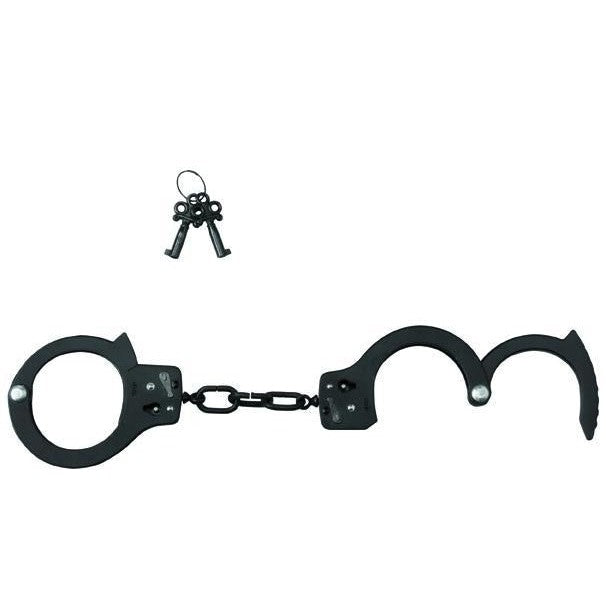 Premium Quality Black Single Lock Handcuffs for Fetish Play Intimates Adult Boutique