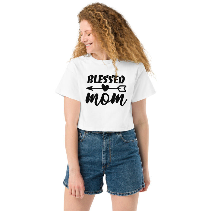Blessed Mom Champion  Crop Top