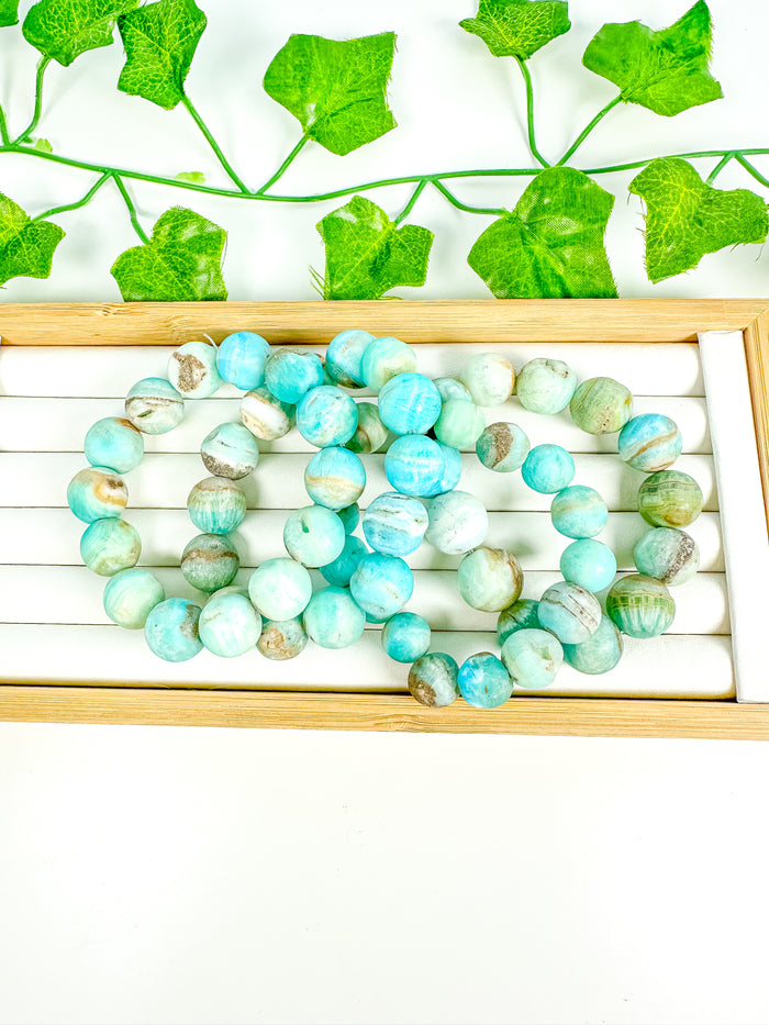 Blue Aragonite Bracelet