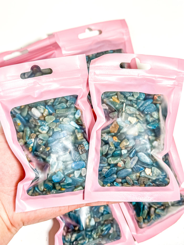 Blue Kyanite Chip Bag