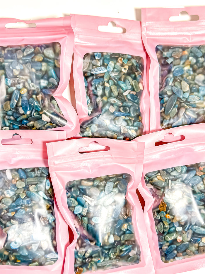 Blue Kyanite Chip Bag