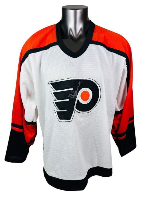 BOBBY CLARKE PHILADELPHIA FLYERS RETRO 2000'S AUTHENTIC SP SIGNED JERSEY ADULT XL