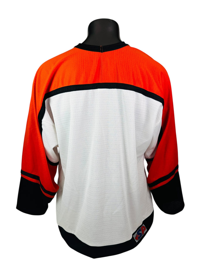 BOBBY CLARKE PHILADELPHIA FLYERS RETRO 2000'S AUTHENTIC SP SIGNED JERSEY ADULT XL