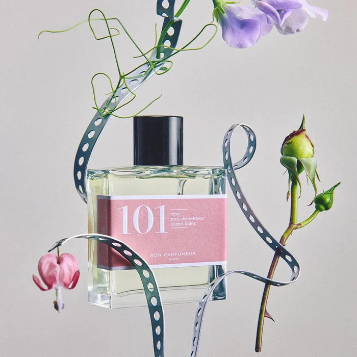 Bon Parfumeur - Parfum 101 Rose, pois de senteur, cèdre blanc - Floral 100ml-Accessoires-#BP101EDP100