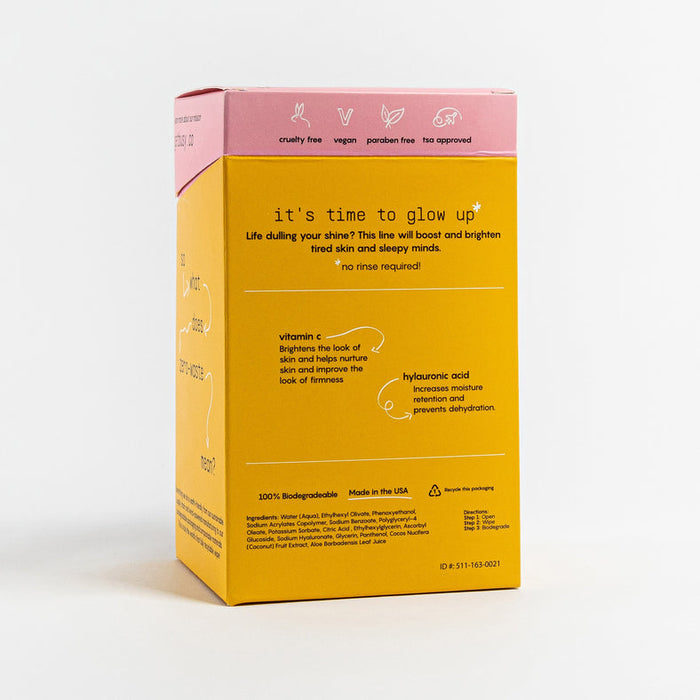 Brightening Facial Serum Pads