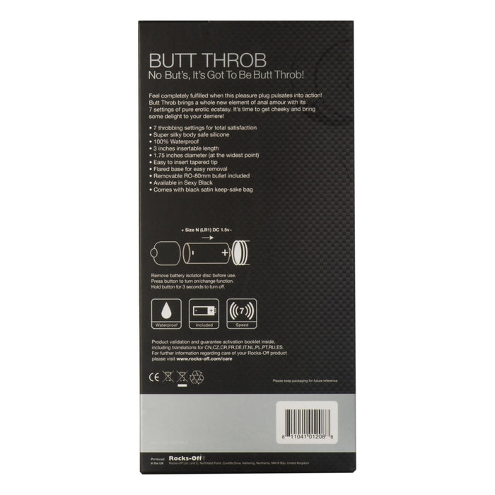 Butt Throb Black Intimates Adult Boutique
