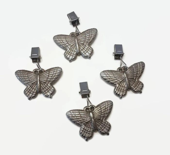 Butterflies Tablecloth Weights with Metal Clips for Outdoor Garden Party Picnic Table Covers - Wainfleet Trading Post