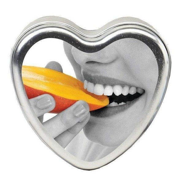 Heart Edible Mango Margarita Massage Candle 4.7 Oz Intimates Adult Boutique