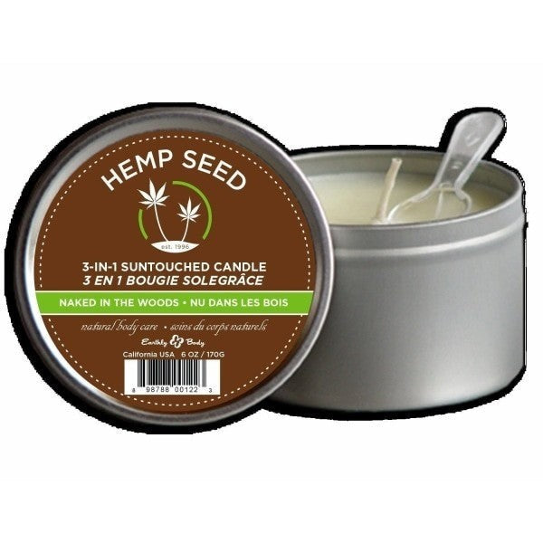 Massage Candle 3 In 1 Naked In The Woods 6 oz - Bath & Body Essentials Intimates Adult Boutique