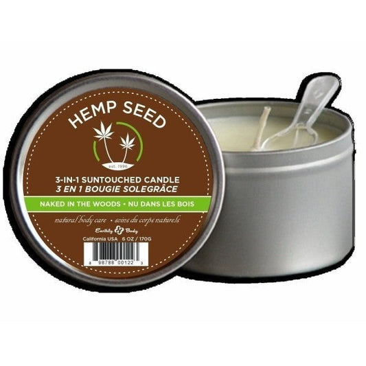 Massage Candle 3 In 1 Naked In The Woods 6 oz - Bath & Body Essentials Intimates Adult Boutique