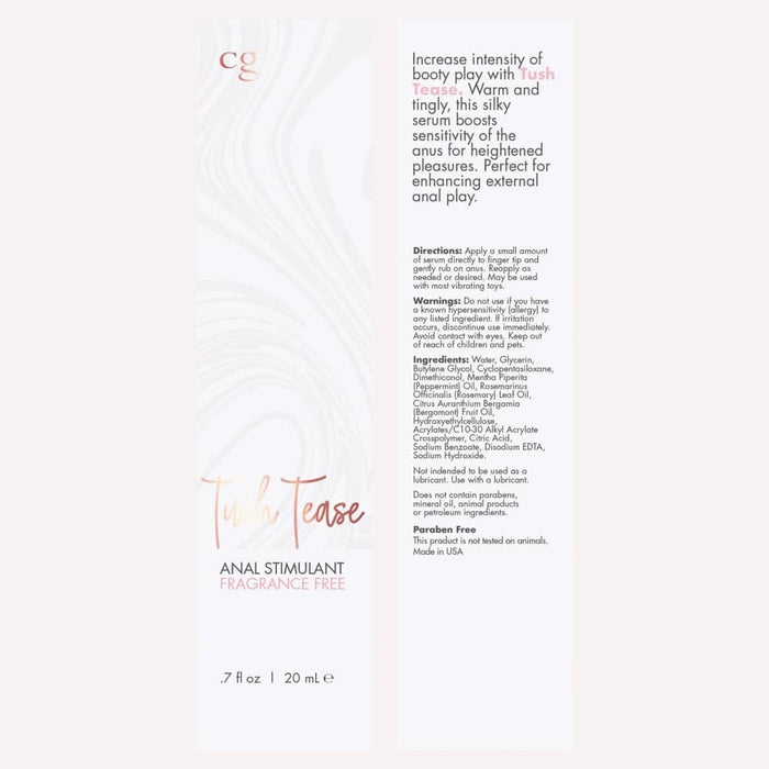 Tush Tease Anal Stimulant Lubricant, 0.7 Fl Oz Intimates Adult Boutique