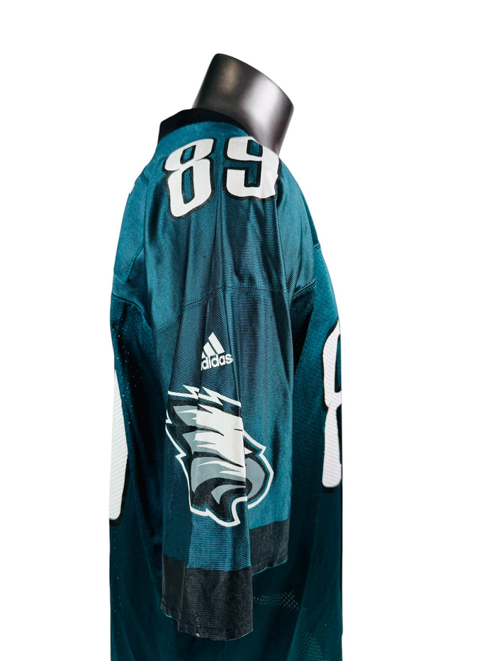 CHAD LEWIS PHILADELPHIA EAGLES VINTAGE 2000'S ADIDAS JERSEY ADULT 2XL