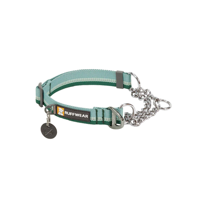 Chain Reaction Martingale Collar in River Rock green.