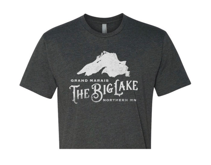 Charcoal Big Lake Logo T-Shirt