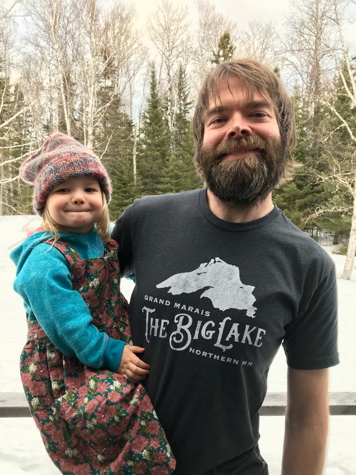 Charcoal Big Lake Logo T-Shirt