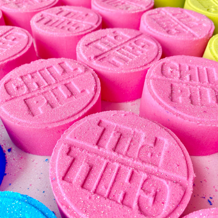 Chill Pill Bath Bomb - Hot Pink Chill Pill