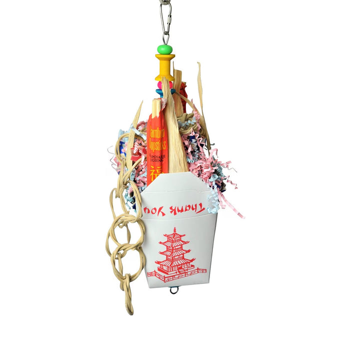 Chinese Take-Out Hanging Bird Toy