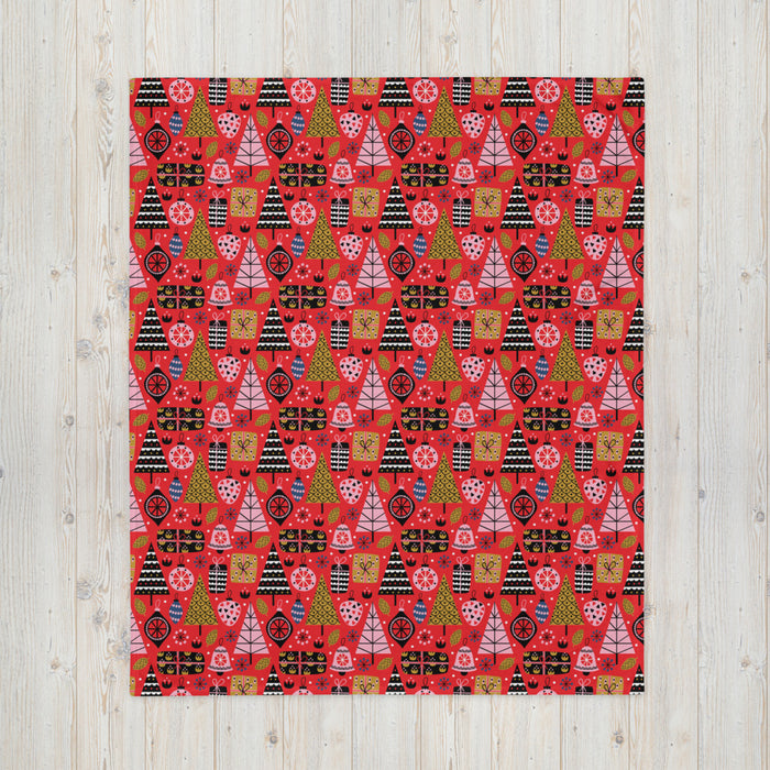 Christmas Time Throw Blanket 50″ × 60″