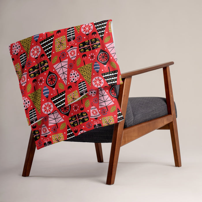 Christmas Time Throw Blanket 50″ × 60″