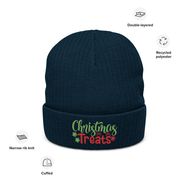 Christmas Treats Recycled Cuffed Beanie