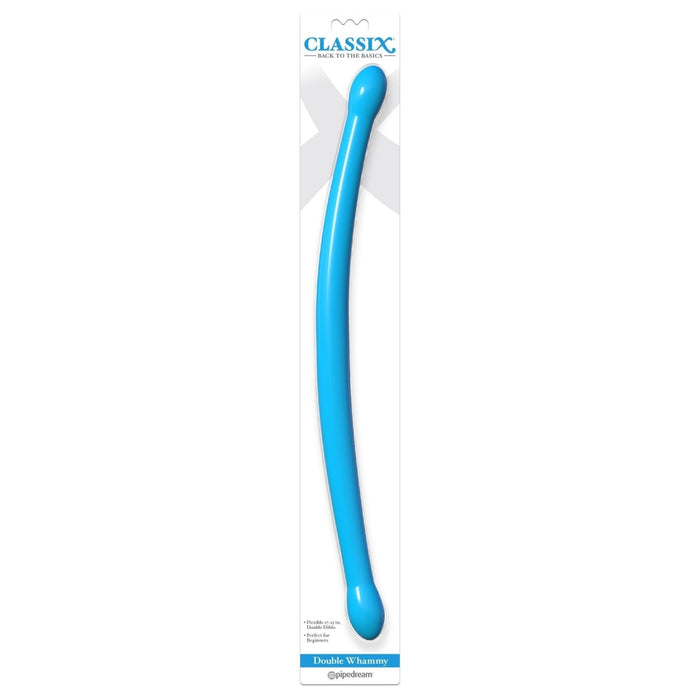 Classix Double Dildo Whammy Blue Intimates Adult Boutique