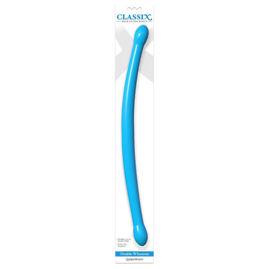 Classix Double Dildo Whammy Blue Intimates Adult Boutique