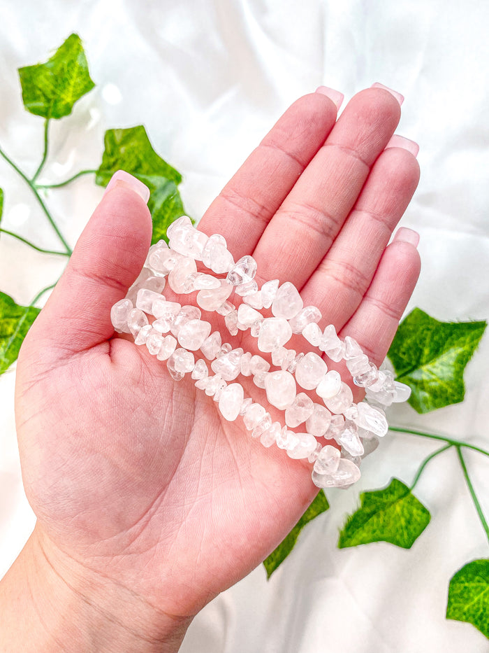 Clear Quartz Chip Bracelet