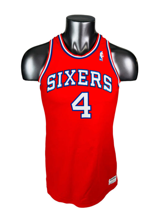 CLINT RICHARDSON PHILADELPHIA SIXERS VINTAGE 1980'S MACGREGOR SAND-KNIT JERSEY ADULT LARGE