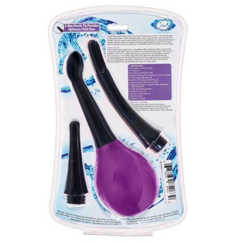 Anal Toys: Cloud 9 Fresh + Deluxe Anal Enema Douche - 3 Nozzle Tips Intimates Adult Boutique