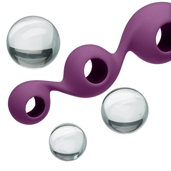 Cloud 9 Health & Wellness Borosilicate Kegel Training Set - Plum Intimates Adult Boutique