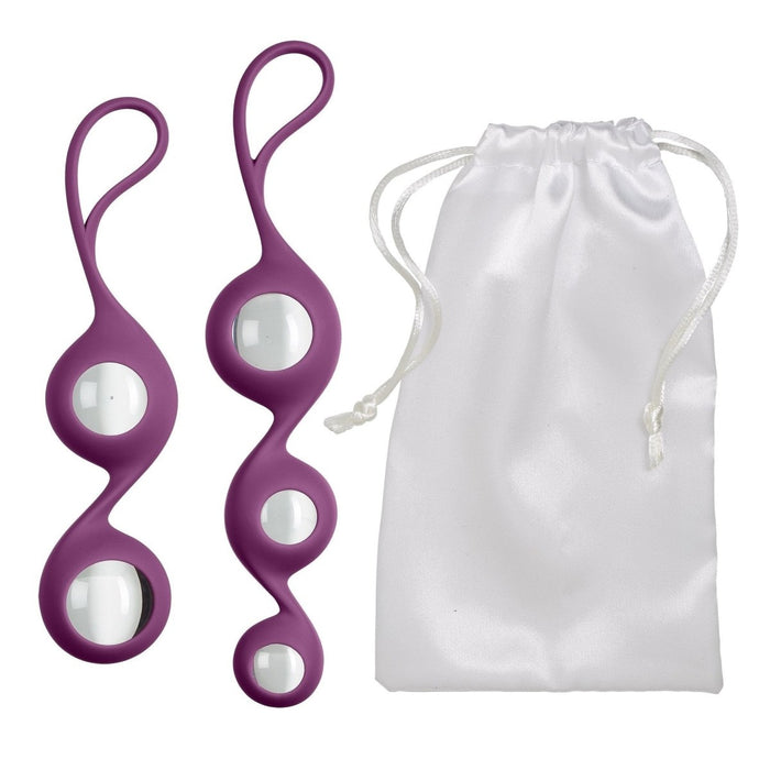 Cloud 9 Health & Wellness Borosilicate Kegel Training Set - Plum Intimates Adult Boutique