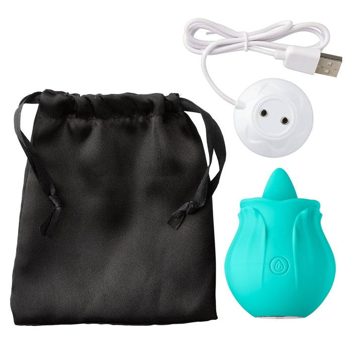 Cloud 9 Health & Wellness Oral Tongue Stimulator Teal  Intimates Adult Boutique