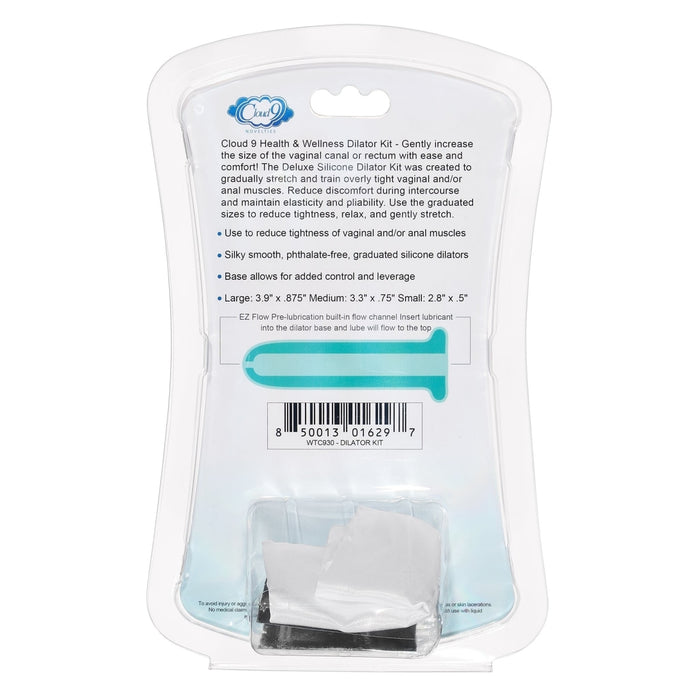Cloud 9 Health & Wellness Silicone Dilator Kit  for Vaginal/Anal Use  Intimates Adult Boutique